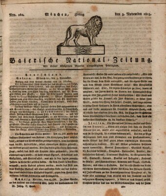 Baierische National-Zeitung Freitag 3. November 1815