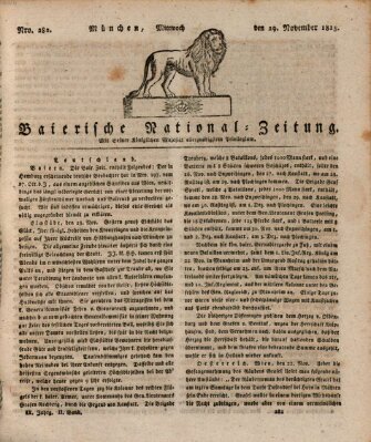 Baierische National-Zeitung Mittwoch 29. November 1815