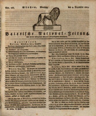 Baierische National-Zeitung Montag 4. Dezember 1815