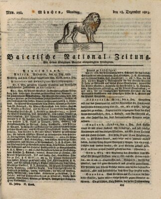 Baierische National-Zeitung Montag 18. Dezember 1815