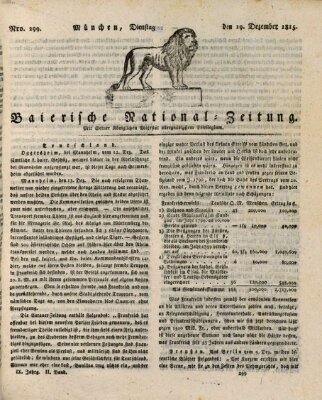 Baierische National-Zeitung Dienstag 19. Dezember 1815