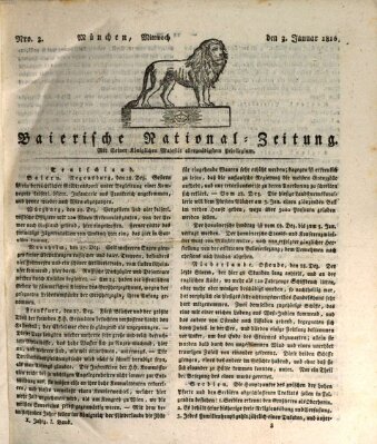 Baierische National-Zeitung Mittwoch 3. Januar 1816