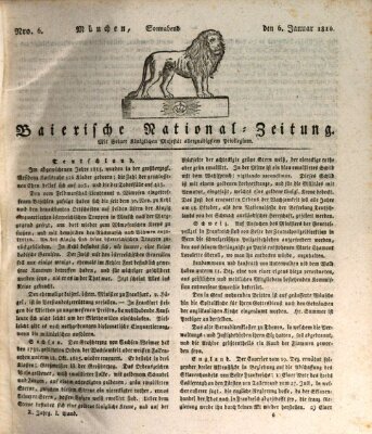 Baierische National-Zeitung Samstag 6. Januar 1816