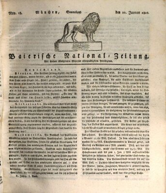 Baierische National-Zeitung Samstag 20. Januar 1816