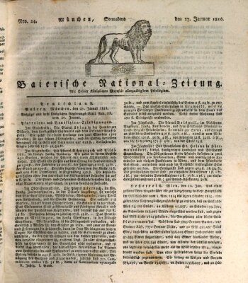 Baierische National-Zeitung Samstag 27. Januar 1816