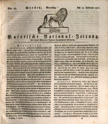 Baierische National-Zeitung Donnerstag 15. Februar 1816