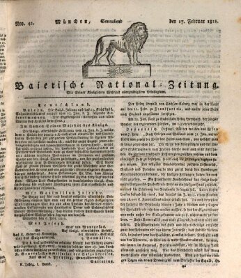 Baierische National-Zeitung Samstag 17. Februar 1816