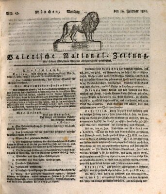 Baierische National-Zeitung Montag 19. Februar 1816