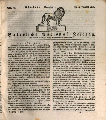 Baierische National-Zeitung Samstag 24. Februar 1816