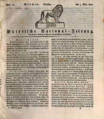 Baierische National-Zeitung Dienstag 5. März 1816