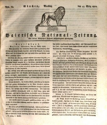 Baierische National-Zeitung Montag 25. März 1816