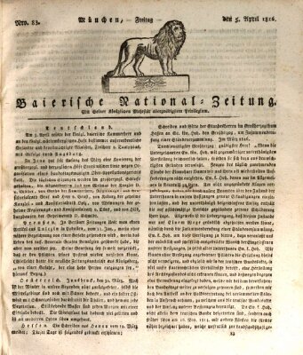 Baierische National-Zeitung Freitag 5. April 1816