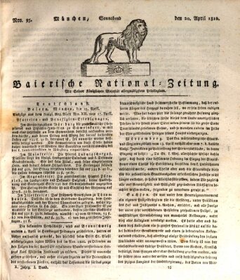Baierische National-Zeitung Samstag 20. April 1816