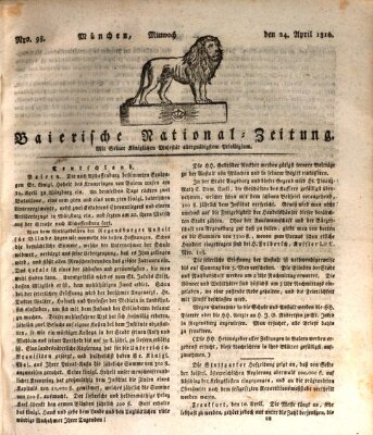 Baierische National-Zeitung Mittwoch 24. April 1816