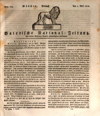 Baierische National-Zeitung Mittwoch 1. Mai 1816