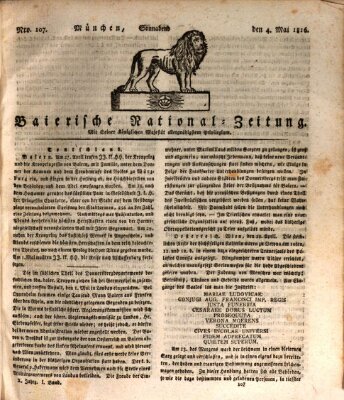 Baierische National-Zeitung Samstag 4. Mai 1816