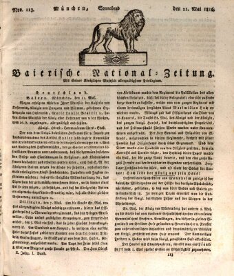 Baierische National-Zeitung Samstag 11. Mai 1816