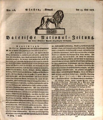 Baierische National-Zeitung Mittwoch 15. Mai 1816