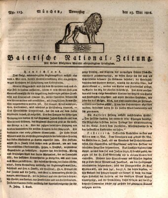 Baierische National-Zeitung Donnerstag 23. Mai 1816