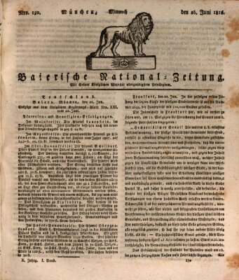 Baierische National-Zeitung Mittwoch 26. Juni 1816