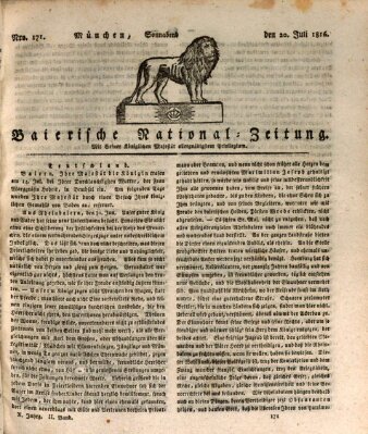 Baierische National-Zeitung Samstag 20. Juli 1816