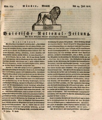 Baierische National-Zeitung Mittwoch 24. Juli 1816