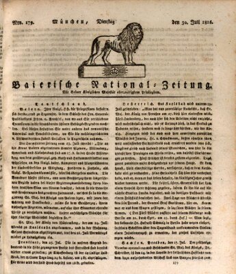 Baierische National-Zeitung Dienstag 30. Juli 1816