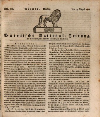 Baierische National-Zeitung Montag 19. August 1816