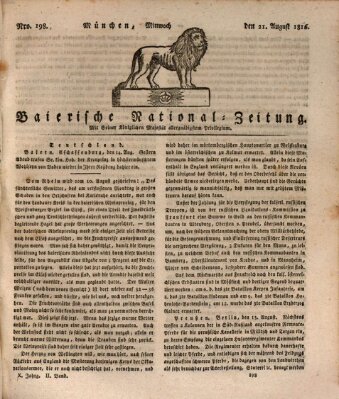 Baierische National-Zeitung Mittwoch 21. August 1816