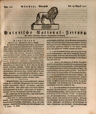 Baierische National-Zeitung Samstag 24. August 1816