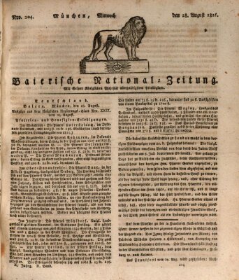 Baierische National-Zeitung Mittwoch 28. August 1816