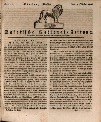 Baierische National-Zeitung Montag 14. Oktober 1816