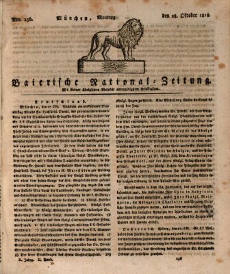 Baierische National-Zeitung Montag 28. Oktober 1816