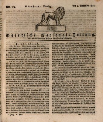 Baierische National-Zeitung Dienstag 5. November 1816