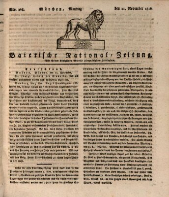 Baierische National-Zeitung Montag 11. November 1816