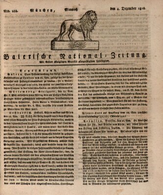 Baierische National-Zeitung Mittwoch 4. Dezember 1816