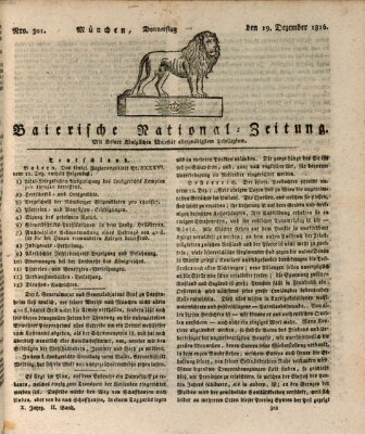 Baierische National-Zeitung Donnerstag 19. Dezember 1816