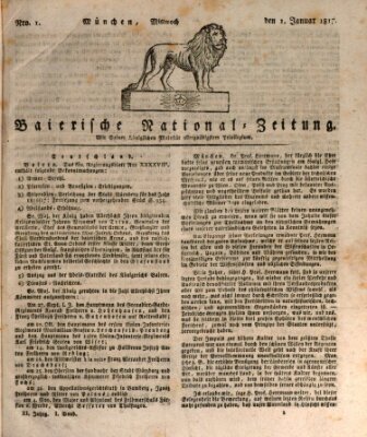 Baierische National-Zeitung Mittwoch 1. Januar 1817