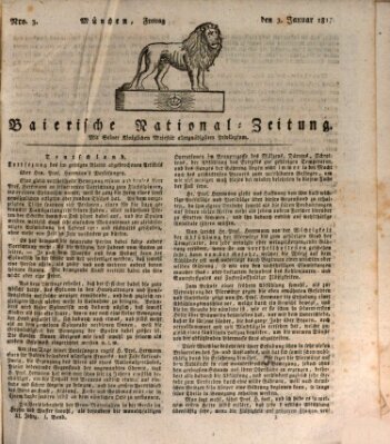 Baierische National-Zeitung Freitag 3. Januar 1817