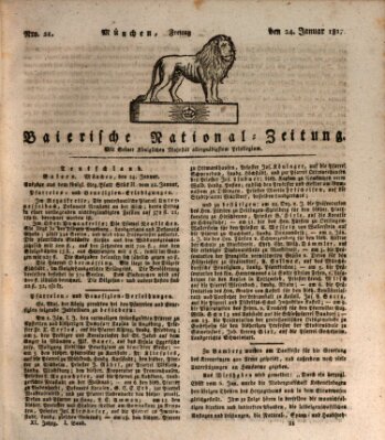 Baierische National-Zeitung Freitag 24. Januar 1817