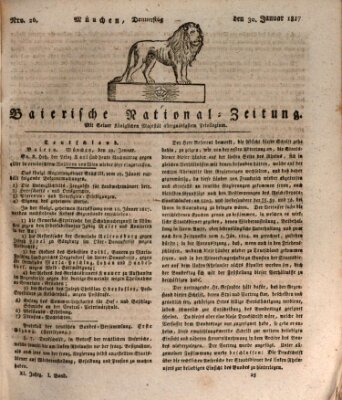 Baierische National-Zeitung Donnerstag 30. Januar 1817