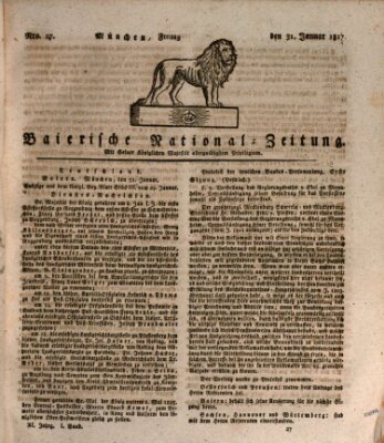 Baierische National-Zeitung Freitag 31. Januar 1817