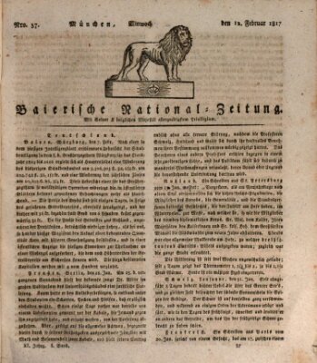 Baierische National-Zeitung Mittwoch 12. Februar 1817