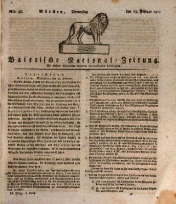 Baierische National-Zeitung Donnerstag 13. Februar 1817