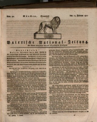 Baierische National-Zeitung Samstag 15. Februar 1817