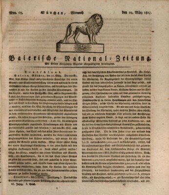 Baierische National-Zeitung Mittwoch 19. März 1817