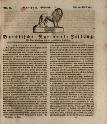 Baierische National-Zeitung Samstag 12. April 1817