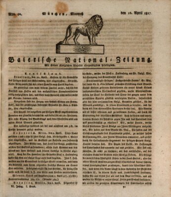 Baierische National-Zeitung Mittwoch 16. April 1817