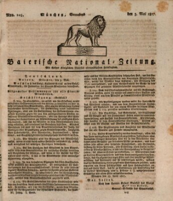 Baierische National-Zeitung Samstag 3. Mai 1817