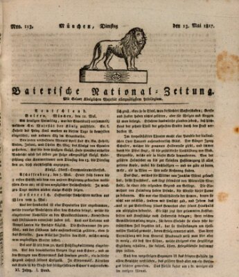 Baierische National-Zeitung Dienstag 13. Mai 1817